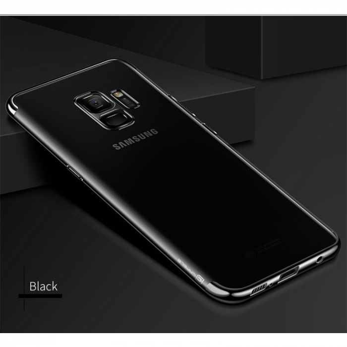 Husa Samsung Galaxy S9 Transparent cu Margini Negre [4]