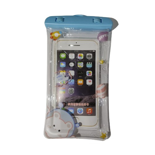 Husa subacvatica Fruity Waterproof Flippy, Snowproof, Universala, Impermeabila, cu Snur, pentru telefon sau documente, Model 1, Albastru deschis [2]