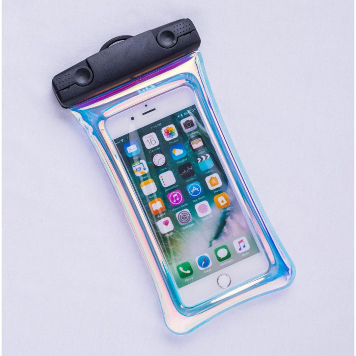 Husa subacvatica Holografica Waterproof Flippy, Snowproof, Universala, Impermeabila, cu Snur, pentru telefon sau documente, Negru [3]
