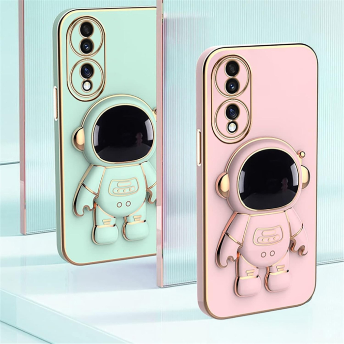 Husa Telefon 2in1, Flippy, Compatibila Huawei P50 Pro, Carcasa TPU cu Suport Inclus Tip Astronaut, Protectie Camere, Verde [5]