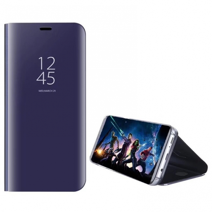 Husa Tip Carte, Flippy, Compatibila cu Huawei Mate 10 Lite, Flip Cover Oglinda, Violet [7]