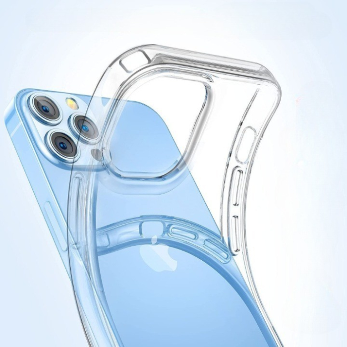 Husa TPU pentru iPhone 14 Plus, Flippy, Silicon, Protectie Antisoc, Transparenta [2]