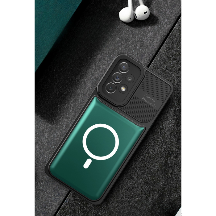 Husa Urban Armor pentru Samsung S23 Plus Verde inchis, Suport Auto Magnetic, Protectie Antisoc, Flippy [3]