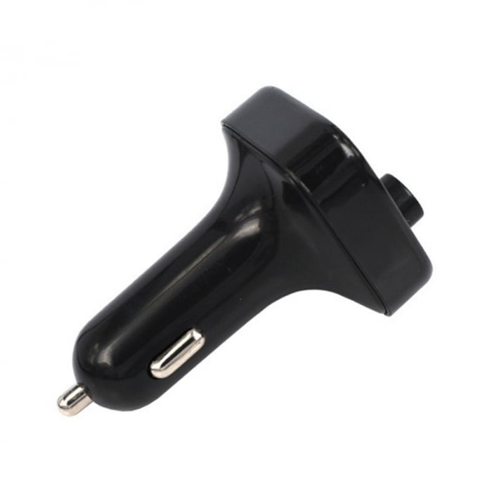 Lichidare Incarcator Auto cu MP3 Player, Flippy, Bluetooth 5.0, 5V, 2 x USB, Type C, Negru [7]