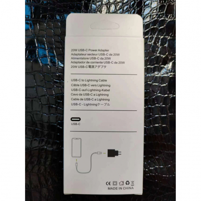 Incarcator compatibil cu iPhone, USB Type-C, Fast charge, Putere 20W, Flippy, Alb [4]