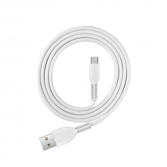 Incarcator Retea 2.1A 2USB + Cablu Micro-USB T06 Flippy Blister, Alb [14]