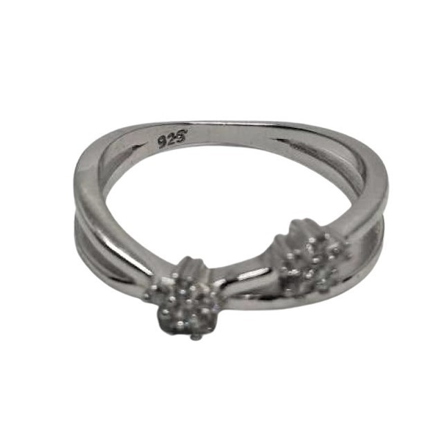 Inel Argint 925, Floricele cu Zirconii M 48 [1]