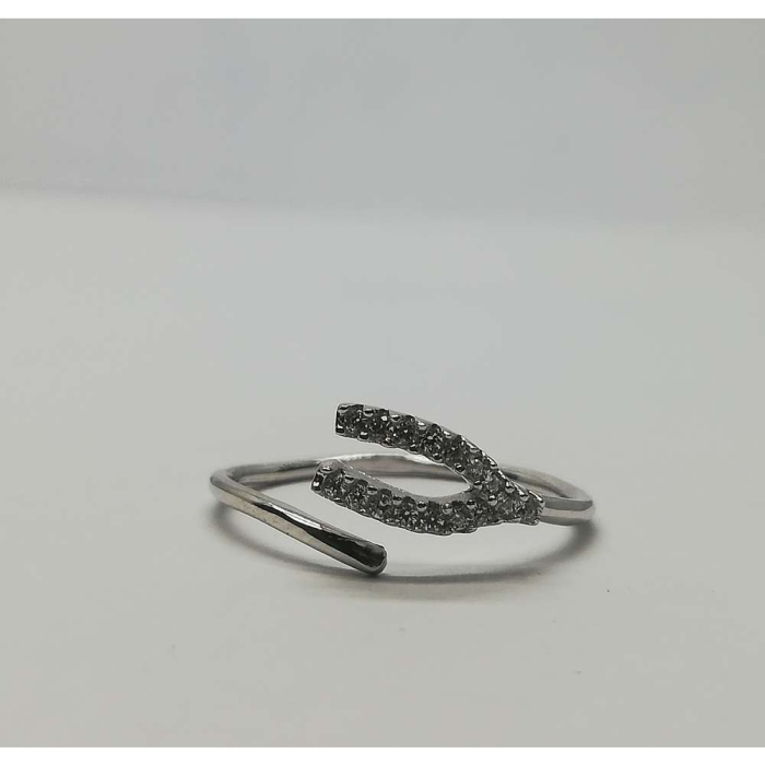 Inel Argint 925 U cu Pietre Reglabil [4]