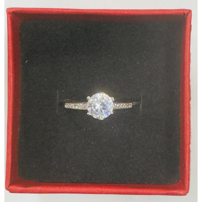 Inel Logodnă Argint 925, Jolie Silver, Piatra Rotundă, 1.18g [2]