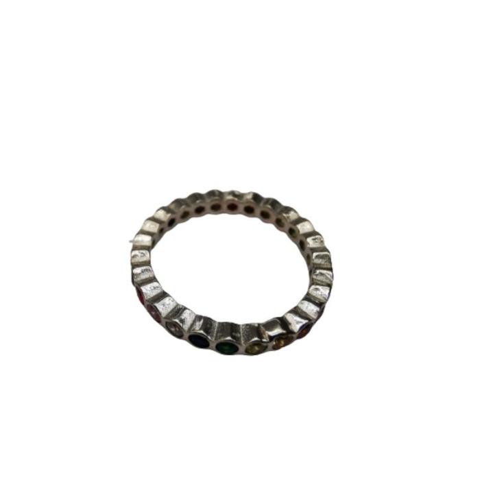Inel din Argint 925 Fagure cu Zirconii Colorate M51 [2]