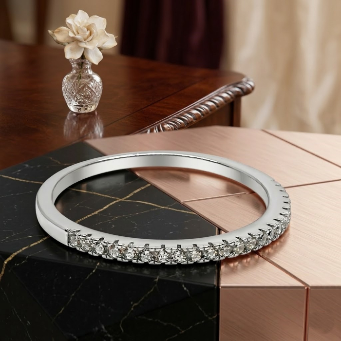 Inel Eternity Argint 925 cu Micro-Pavé de Zirconiu, Jolie Silver, Mărime 54 [2]