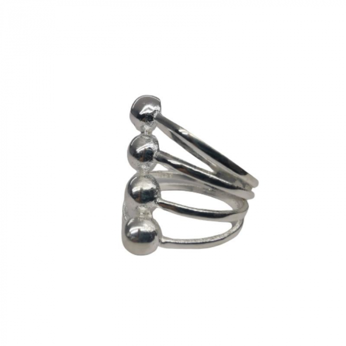 Inel, Jolie Silver, Argint 925 cu Bile in Diagonala M 54 [2]