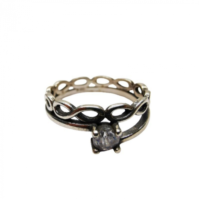 Inel, Jolie Silver, Argint 925 Impletit cu Piatra M 57 [3]