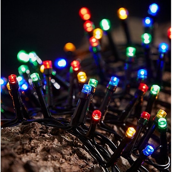 Instalatie Craciun, 22 metri, 200 de LED-uri, Multicolor, cu energie solara, liniar, interior/exterior, Flippy [3]