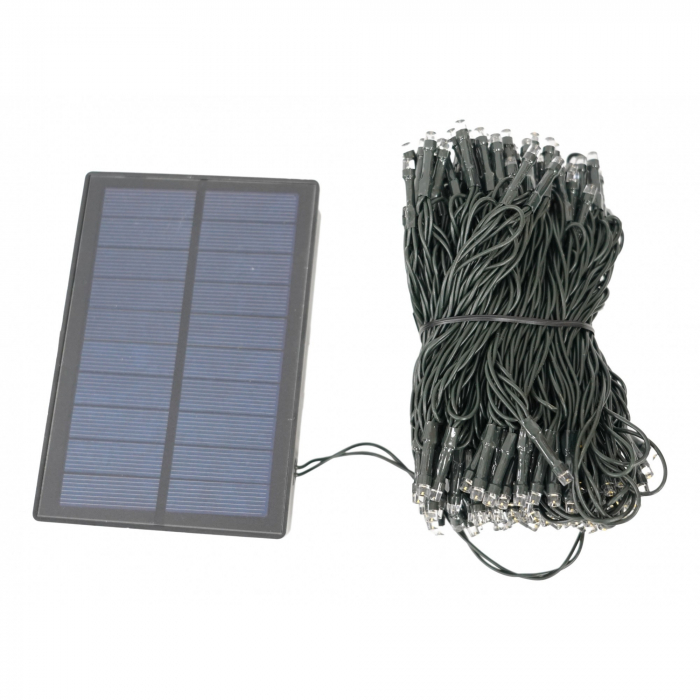 Instalatie Craciun, 22 metri, 200 de LED-uri, Multicolor, cu energie solara, liniar, interior/exterior, Flippy [1]