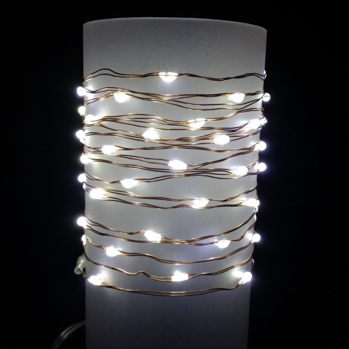 Instalatie Craciun, 40 m, 400 Led-uri, Liniara, Alb Rece, 8 jocuri de lumini, Transformator, Interconectabila, Prelungitor 3 m inclus, Fir Cupru, Flippy [3]