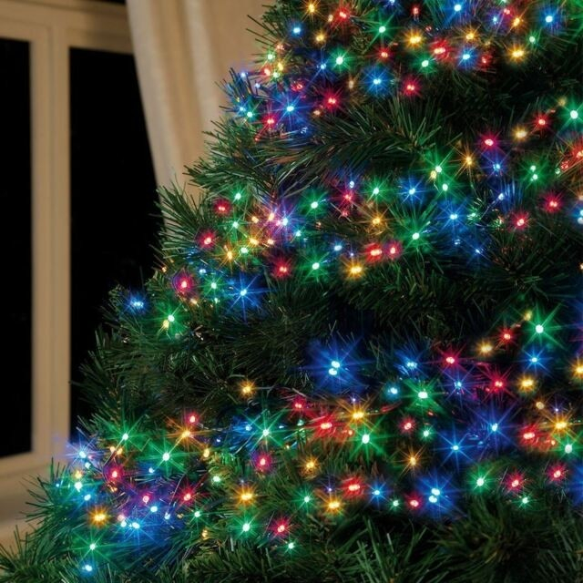 Instalatie Craciun, 45 m, 450 Led-uri ,Liniara, Rosu/Albastru/Rosu/Verde, Flash, Transformator cu telecomanda, Interconectabila, Prelungitor 3 m inclus, Fir Verde, Flippy [5]