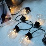 Instalatie Craciun, 5 M, 10 de LED-uri, alb-cald, model cu bulb, liniara, solara, interior/exterior, Flippy [3]