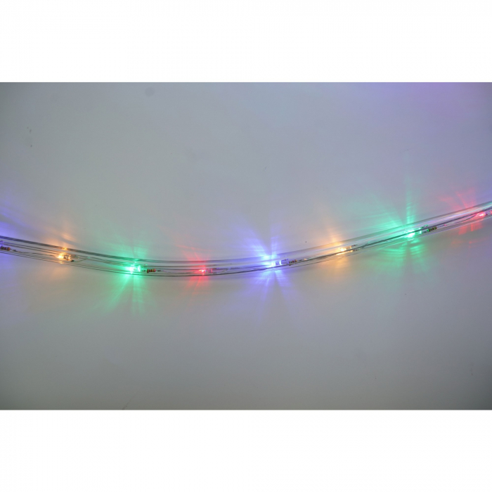 Instalatie Craciun, 68 m, 1632 Led-uri, Furtun Luminos, Multicolor, Transformator, 8 jocuri de lumini, Sectionabila, 220 V, Flippy [4]