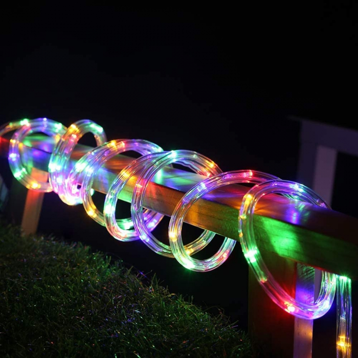 Instalatie Craciun, 98 m, 2352 Led-uri, Furtun Luminos, Multicolor, Transformator, Sectionabila, 220 V, Flippy [12]