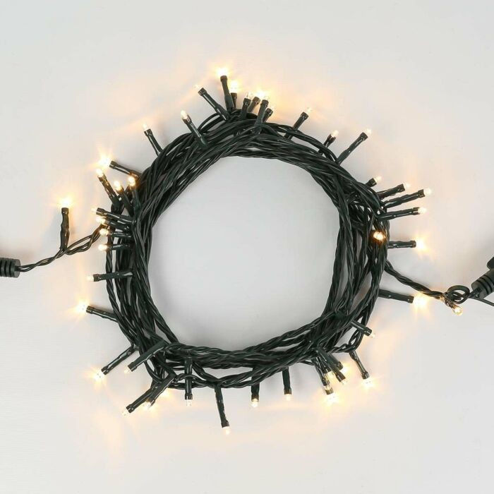 Instalatie Craciun liniara, cu transformator 31V, 32 m, Alb Rece, 320 LED-uri V5, 8 jocuri de lumini, fir verde, Flippy [4]