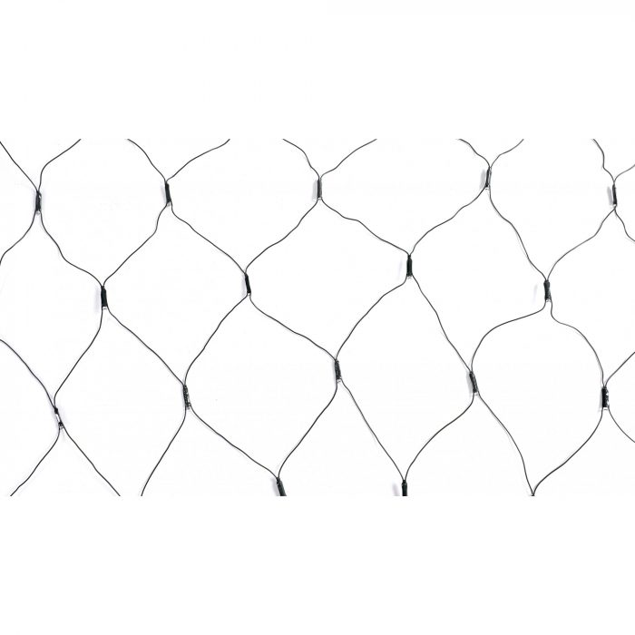 Instalatie Craciun tip plasa, cu transformator 31V, 1.5 m x 1.5 m, Alb Cald, 120 LED-uri V5, 8 jocuri de lumini, fir verde, Flippy [3]