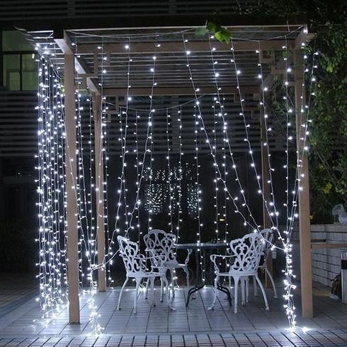 Instalatie Craciun Tip Turturi, IP44, 25 m, 715 Led-uri, Alb rece, 8 jocuri de lumini, Telecomanda inclusa, Interconectabila, Prelungitor 5 m inclus, Fir Cupru, Flippy, Interior/Exterior [4]