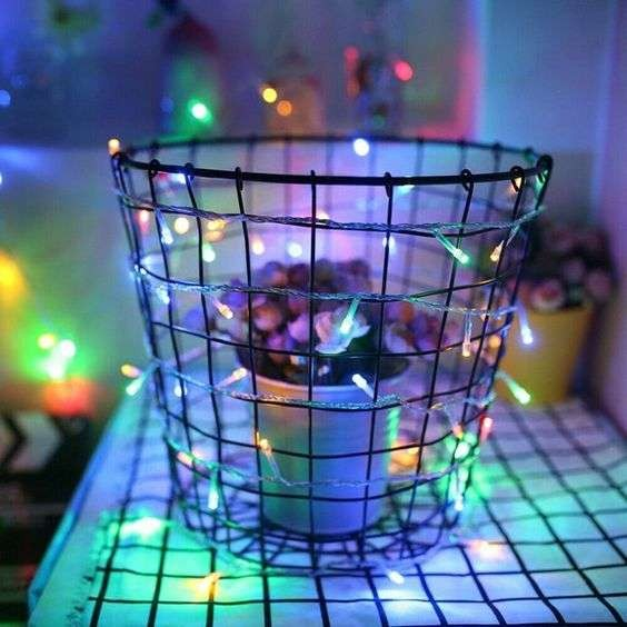 Instalatie de Craciun cu Baterii Tip Liniar, 2 jocuri de lumini, Fir Transparent 3 m 30 LED -uri, Multicolor [2]