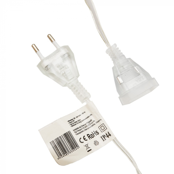 Instalatie de Craciun, Flippy®, Tip Franjuri, 7 m, 200 LED-uri, Interconectabila, Albastru [7]