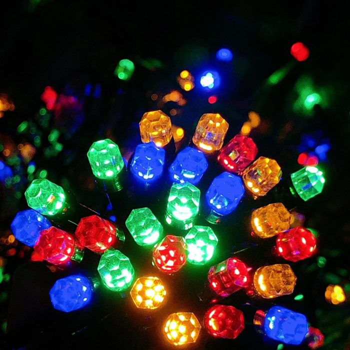 Instalatie de craciun liniara / sirag 100 m, 600 leduri diamant, alb cald, V5 led [3]