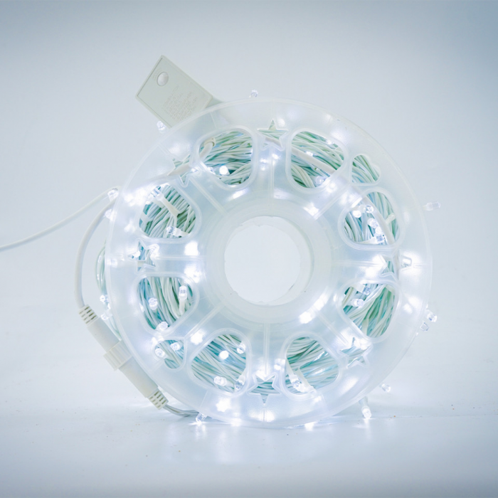 Instalatie de craciun liniara / sirag 50 m, 300 leduri diamant, alb rece, V5 led [1]