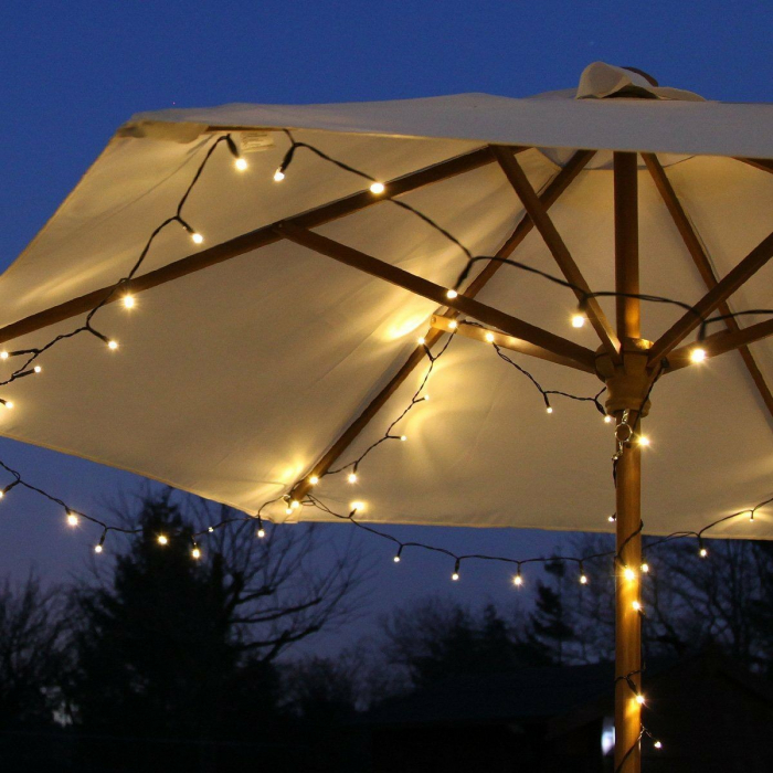 Instalatie de Craciun Liniara Yoto, 22 m, din care 1 m Prelungitor 220V, 300 LED, 8 jocuri de lumini, Controler, Utilizare Interior/Exterior, Fir Negru, Alb Cald [6]