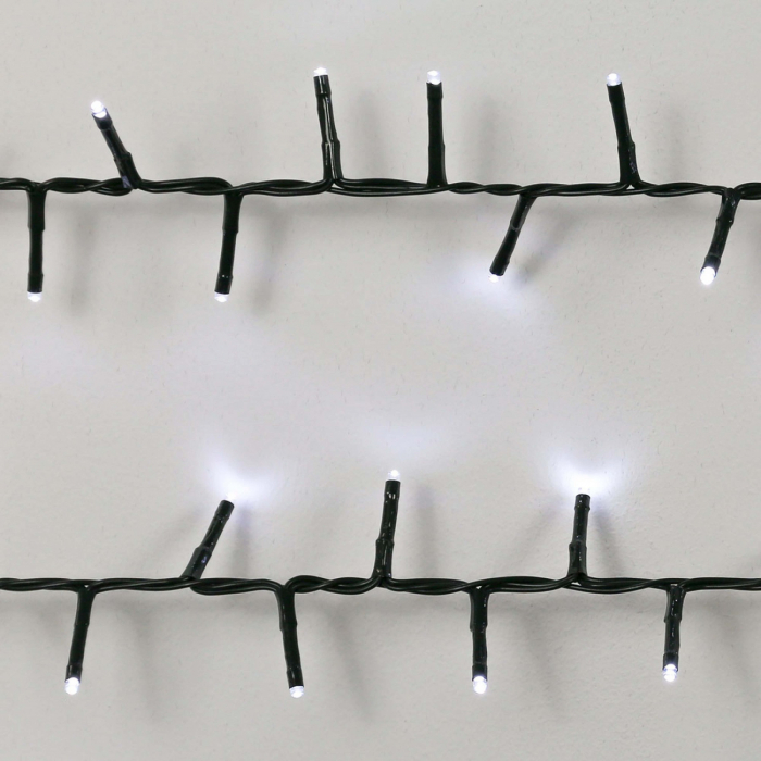 Instalatie de Craciun, Premium Flippy®, Tip Liniara / Sirag, 50 m, 500 LED-uri Mari, Alb Rece [10]