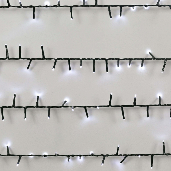 Instalatie de Craciun, Premium Flippy®, Tip Liniara / Sirag, 50 m, 500 LED-uri Mari, Alb Rece [9]