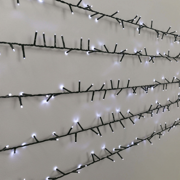 Instalatie de Craciun, Premium Flippy®, Tip Liniara / Sirag, 50 m, 500 LED-uri Mari, Alb Rece [11]