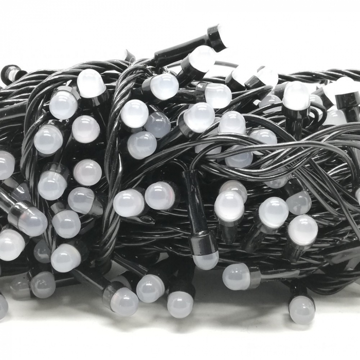 Instalatie de Craciun Tip Sir 9 m 80 LED -uri Mari Alb Rece [3]