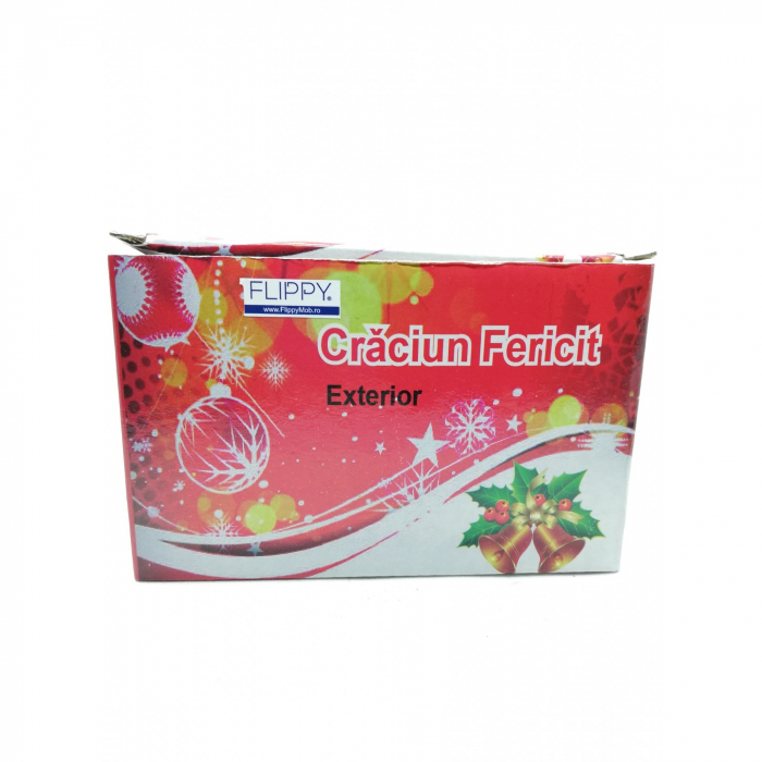 Instalatie de Craciun Tip Sir 9 m 80 LED -uri Mari Alb Rece [5]