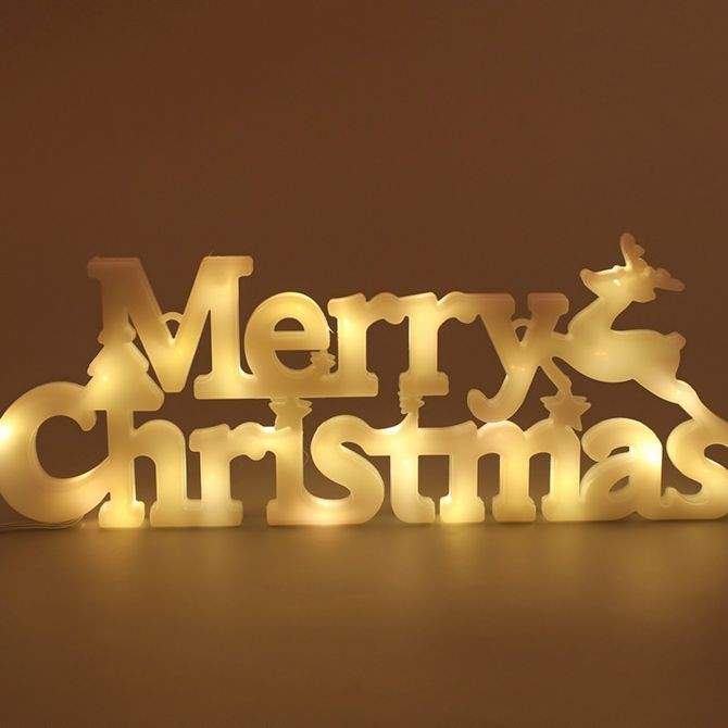 Instalatie LED de Craciun, Flippy, Litere 3D, Merry Christmas, Lumina Calda, 27.5 x 10.5 x 1.4 cm, Alb [8]