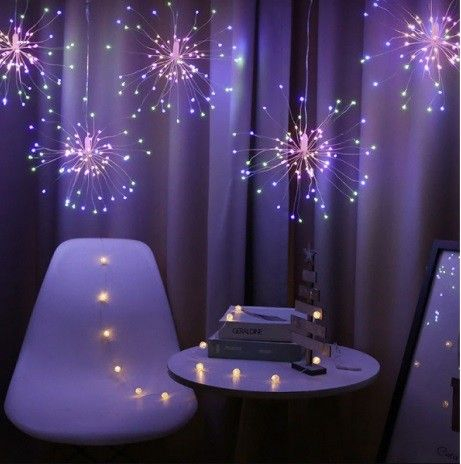 Instalatie tip focuri de artificii multicolor, 5 bucati/set, interconectabile [1]