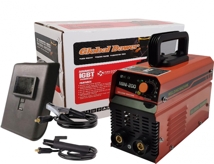 Invertor de sudura Global Dawer Mini 200, 200 A, 2 - 3.2 mm + Electrozi 2.5x350mm MONOLITH Life [2]