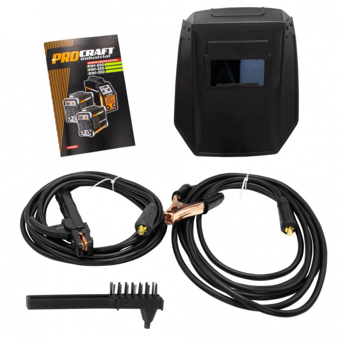 Invertor de sudura profesional Procraft RWI 300, 300 A, 1.6 - 4 mm + Masca de sudura cu reglaj automat [6]