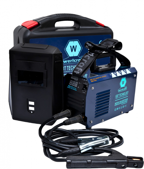 Invertor de sudura cu valiza de transport WertCraft WRT-005, 300 A, 1.6 - 4 mm + Masca de sudura [3]