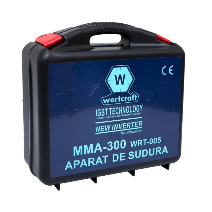 Invertor de sudura cu valiza de transport WertCraft WRT-005, 300 A, 1.6 - 4 mm + Masca de sudura [8]