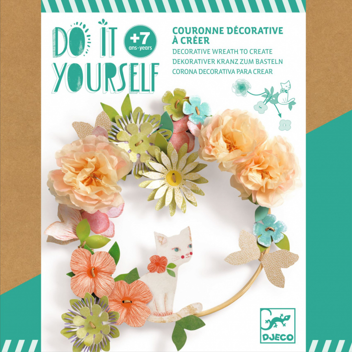 Joc creativ DIY Coronita cu flori Dalia, Djeco [4]