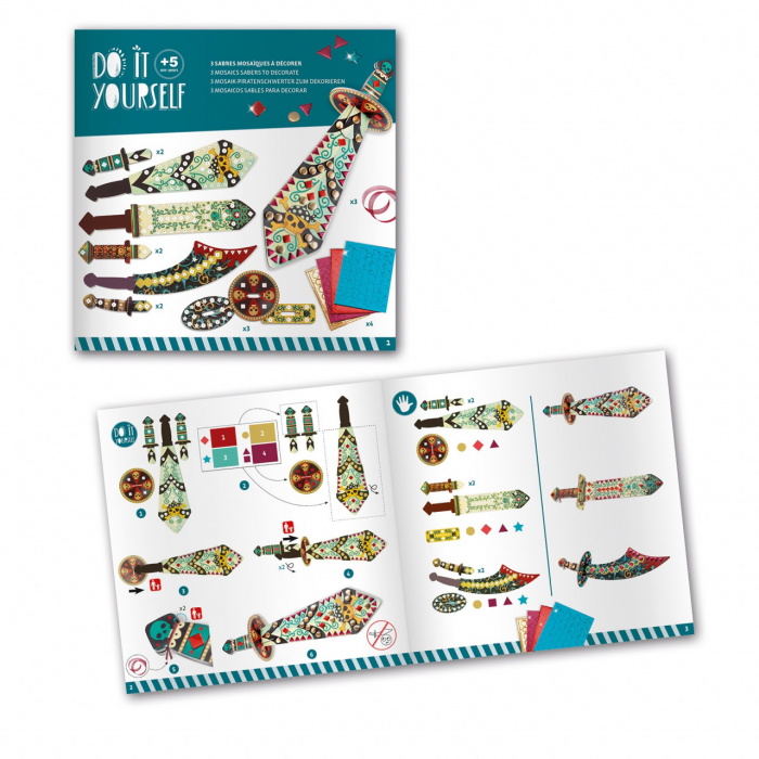 Joc creativ DIY Sabiile piratilor, Djeco [2]