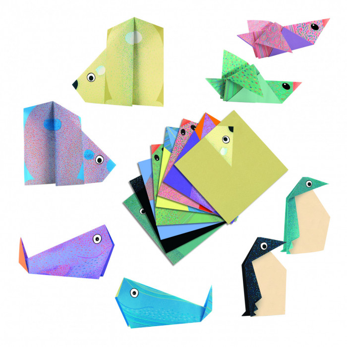 Joc creativ origami Animale polare, Djeco [1]