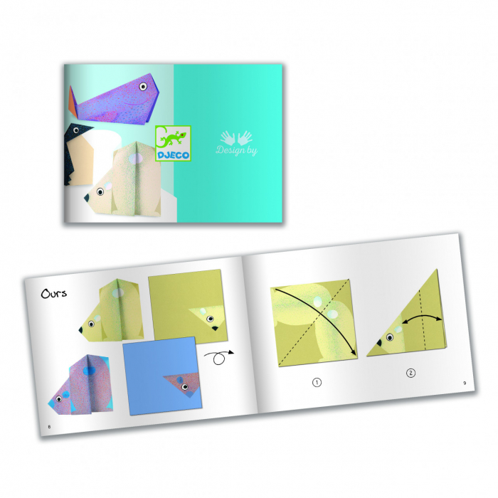 Joc creativ origami Animale polare, Djeco [2]