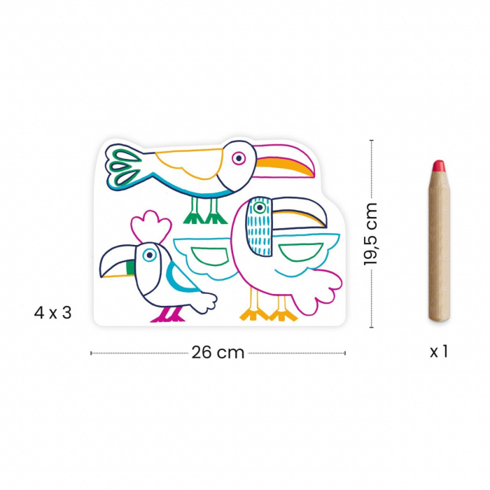 Joc de desenat Familii de animale, Djeco [4]