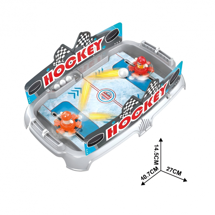 Joc de Masa Interactiv Ice Hockey pentru Copii, Flippy, 4 Mingi, Tabela Scor, 40.7x27x14.5 cm, Multicolor [8]