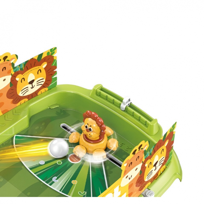 Joc de Masa Interactiv Lion Battle pentru Copii, Flippy, 4 Mingi, Tabela Scor, 40.7x27x14 cm, Verde [4]